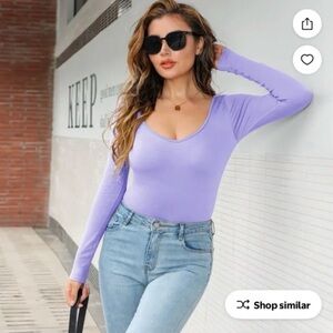 MRIGNT Ribbed Long Sleeve Bodysuits